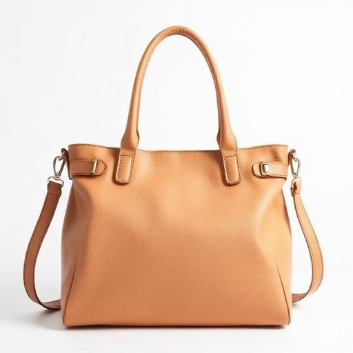 Tan leather tote bag from the merchant catalog